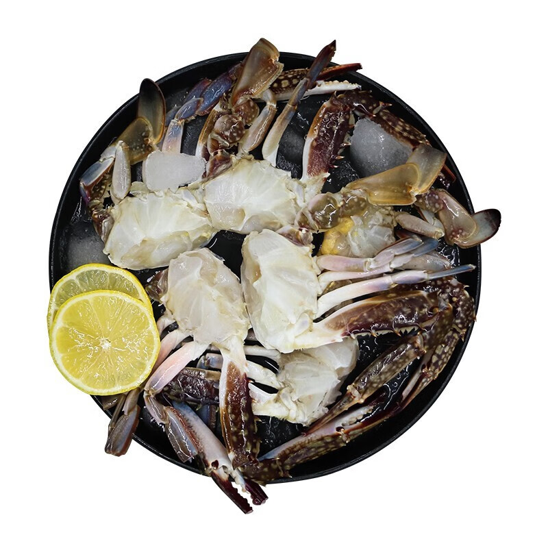 鱻谣 新鲜东海活冻梭子蟹块450g 螃蟹海鲜水产生鲜蟹类 梭子蟹块450g