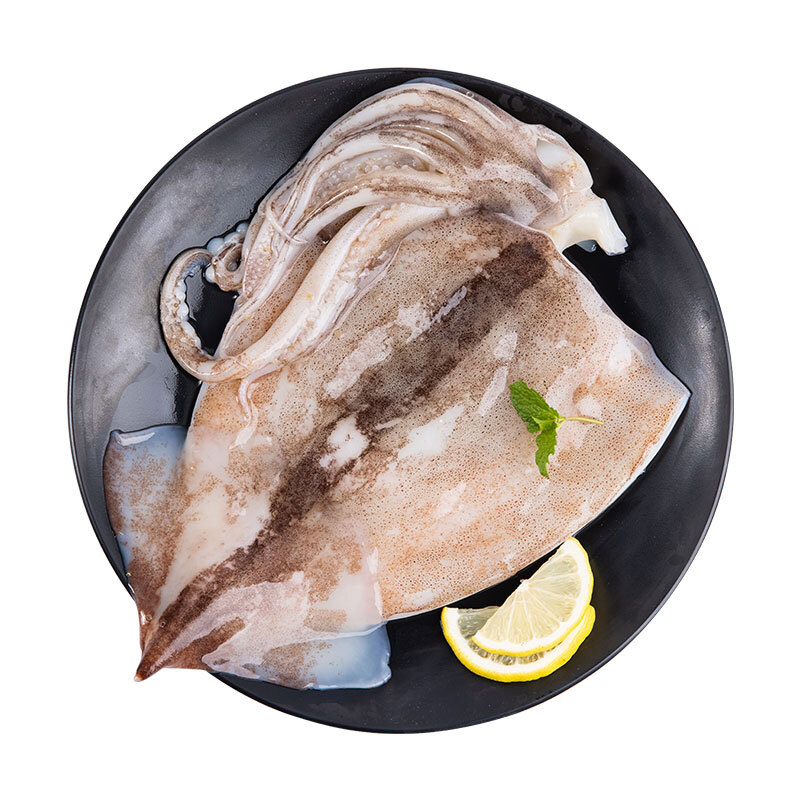 美加佳 鱿鱼片400g 去脏鱿鱼片 2-3只装 已处理铁板鱿鱼 海鲜水产 鱿鱼片400g