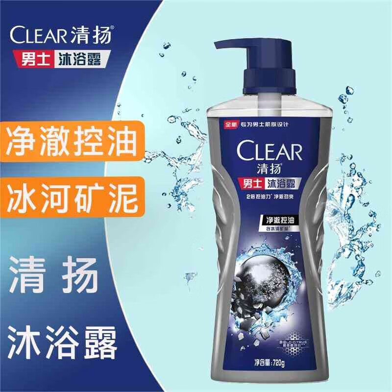 清扬   男士系列深层净澈沐浴露 720G 