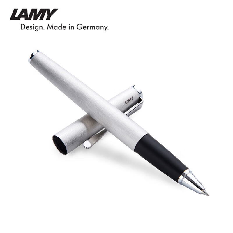 凌美（LAMY）宝珠笔 演艺系列商务书写办公签字笔高端礼品 节日送礼 磨砂银365-0.7mm 演艺银色宝珠笔定制刻字