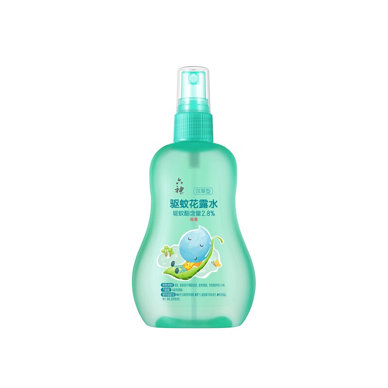 六神花露水 驱蚊花露水（汉草型）160ml天然草本有效驱蚊 
