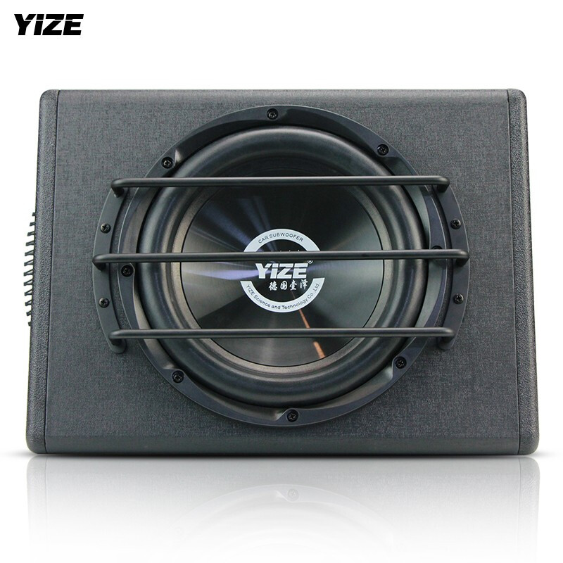 壹泽（YIZE）汽车音响 汽车低音炮 车载低音炮10寸12V有源低音喇叭音响带高音 101低音炮380W【低音+高音】尾箱送全套安装线材
