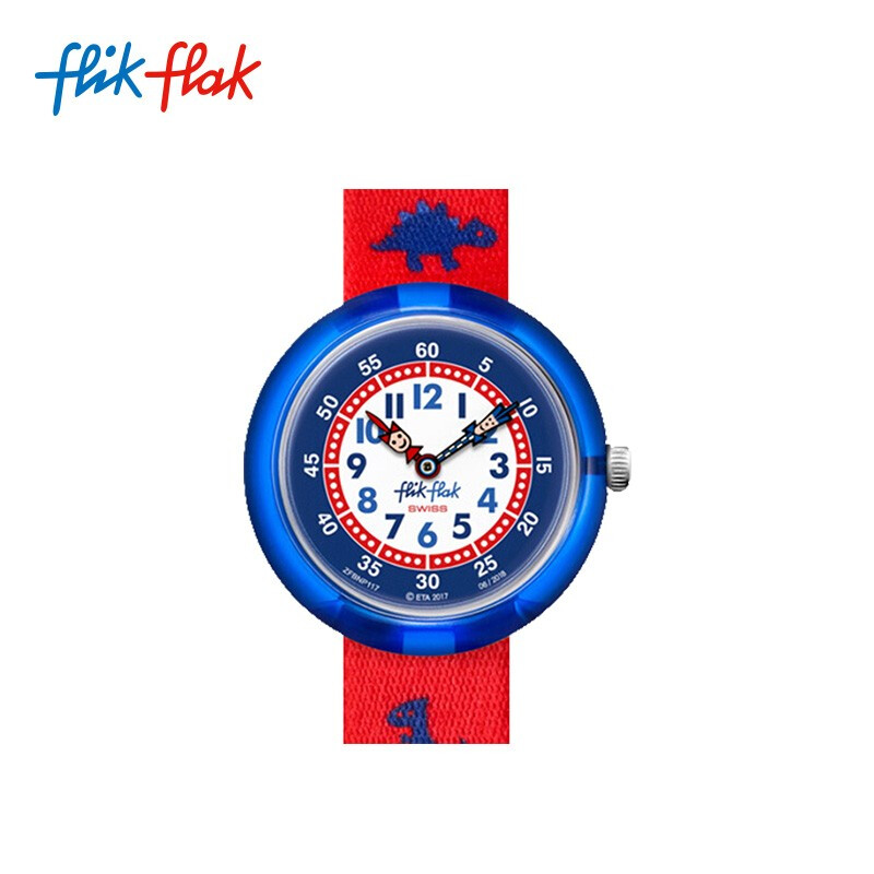 斯沃琪（Swatch）Flik Flak（飞菲）儿童手表 嗨皮恐龙 儿童节礼物ZFBNP117 嗨皮恐龙ZFBNP117
