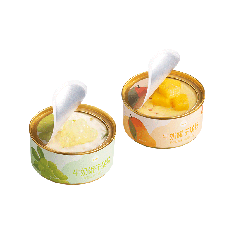 一鸣动物奶油罐子蛋糕水果甜品送女友杨枝甘露90g+青提100g源头直发 杨枝甘露+青提100%动物奶油