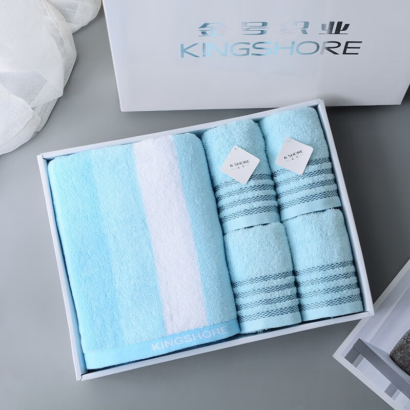 金号  纯棉毛浴巾礼盒四件套ZL1701-B2