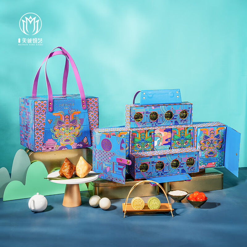 美诚礼  预售黑松露两头乌金樽粽礼盒