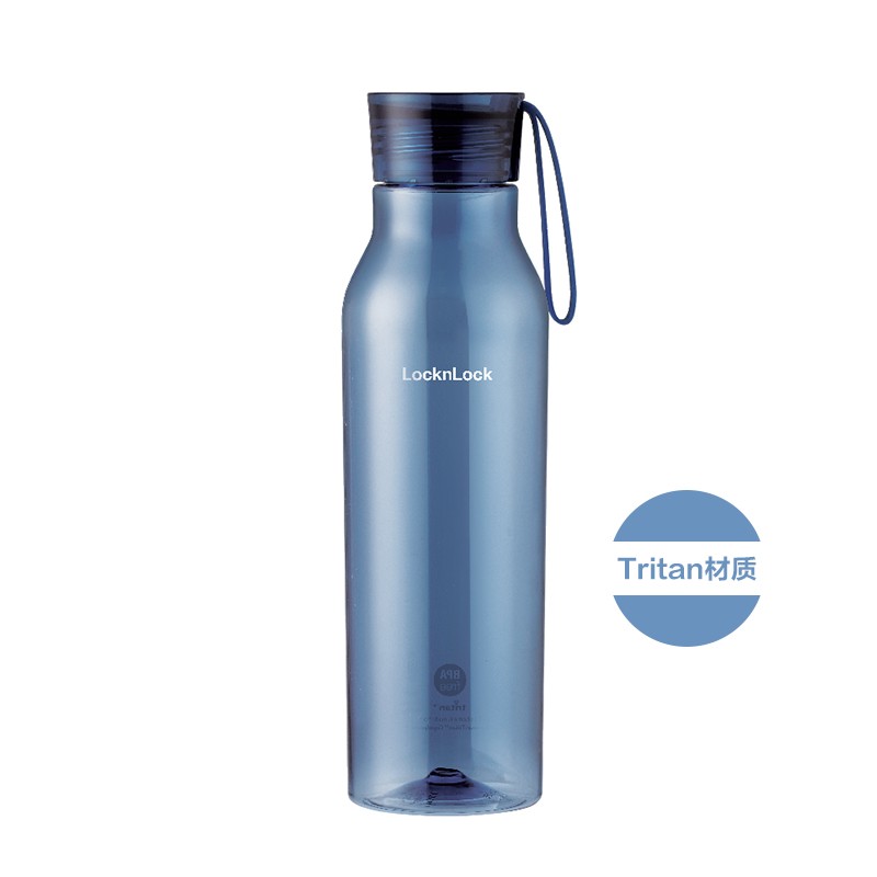 乐扣乐扣（LOCK&LOCK）Tritan塑料杯ECO BOTTLE便携男女式小口杯子蓝色550ML ABF644BLU