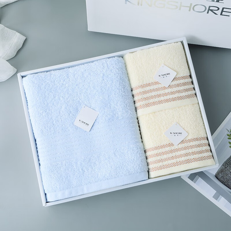 金号  浴巾毛巾三件套礼盒装ZL1701-A1