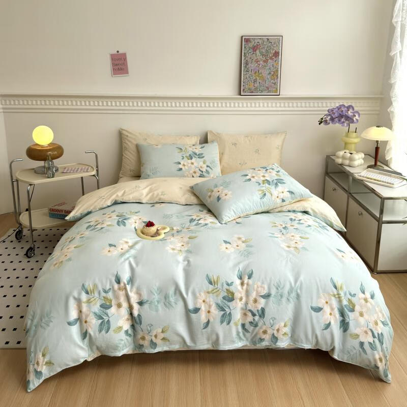 约克罗兰  浪漫花语系列全棉四件套YTJ4116