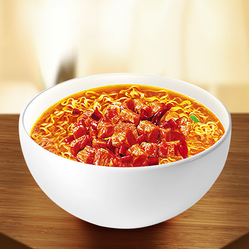 今麦郎方便面一袋半整箱 泡面袋面大面块速食宵夜 香辣牛肉面140g*24袋 【经典箱面】香辣牛肉24袋