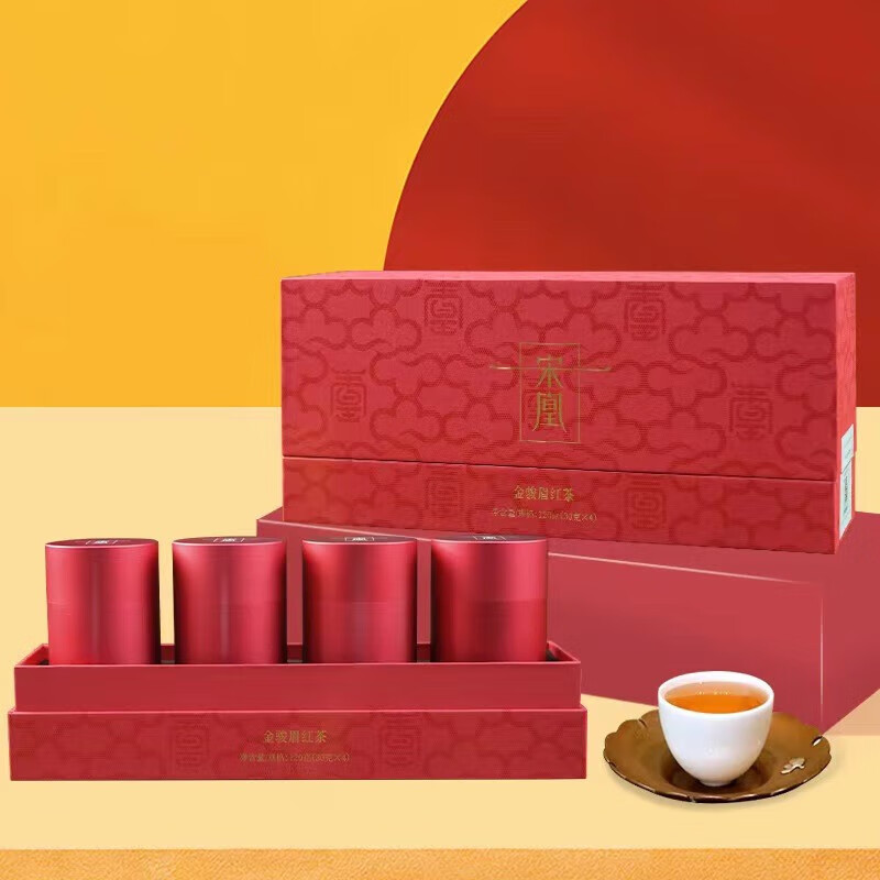 宋凰  金骏眉四罐装茶叶套装120g