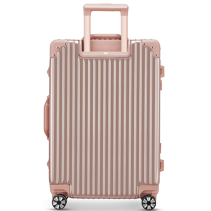 梵地亚（Vantiiear）行李箱男铝框万向轮拉杆箱26英寸大容量飞机旅行箱密码箱女皮箱子