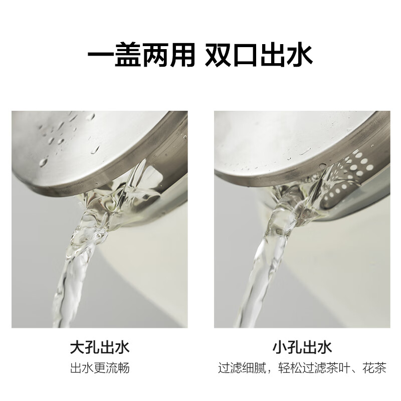 乐扣乐扣（LOCK&LOCK）凉水壶玻璃冷水壶泡茶壶带把家用大容量耐高温玻璃杯子1.2L