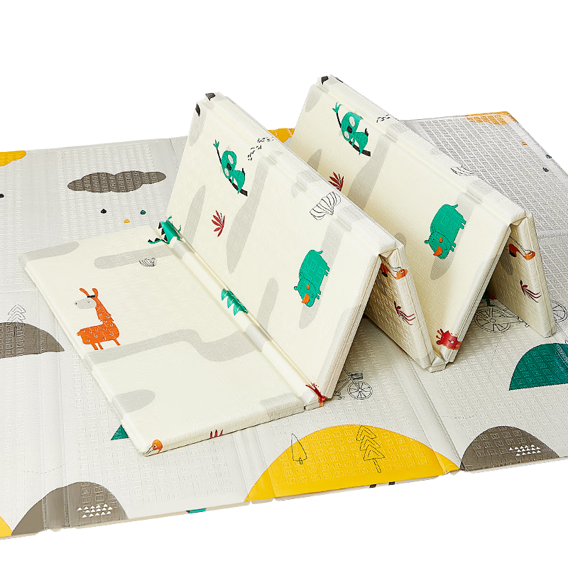 贝博氏babybox爬爬垫婴儿宝宝爬行垫XPE加厚双面可折叠地垫200*150*2cm