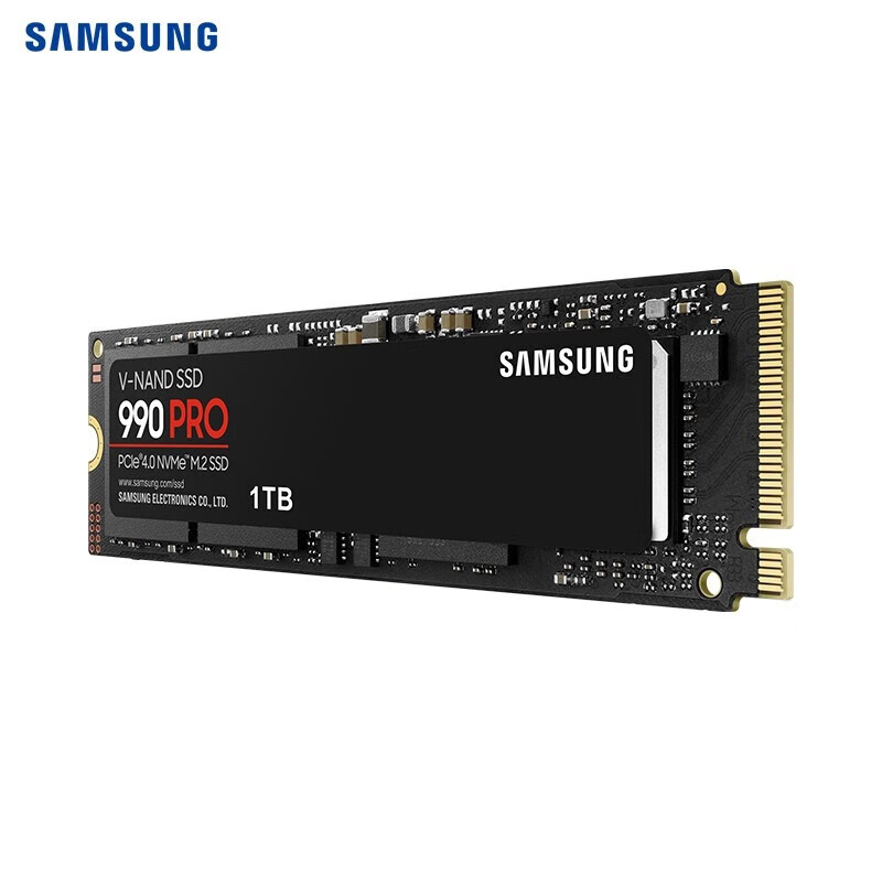 三星SSD固态硬盘 M.2接口 NVMe协议 PCIe4.0笔记本电脑台式机 990 PRO 1TB丨NVMe PCIe 4.0