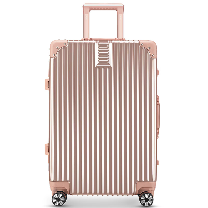 梵地亚（Vantiiear）行李箱男铝框万向轮拉杆箱26英寸大容量飞机旅行箱密码箱女皮箱子