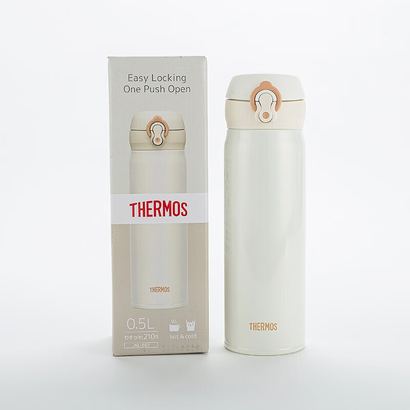 膳魔师保温杯高颜值不锈钢泡茶学生杯子 进口JNL-502白色500ml 白色JNL-502