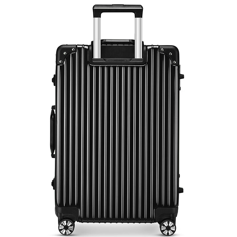 梵地亚（Vantiiear）行李箱男铝框28英寸万向轮拉杆箱女大容量旅行箱密码箱包皮箱子黑
