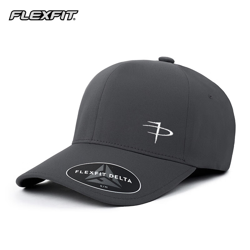 FLEXFITPT联名款棒球帽男硬顶鸭舌帽女春夏季防晒帽高尔夫球帽子户外休闲 深灰色L /XL（57-59）大多数正常头围