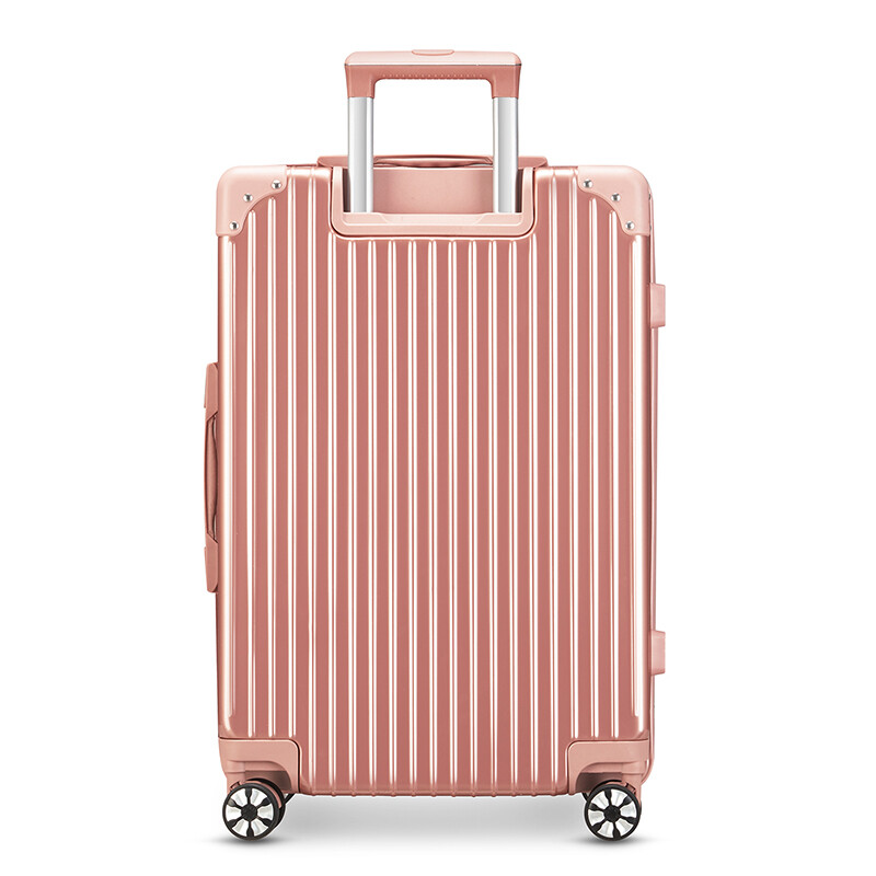 梵地亚（Vantiiear）行李箱男28英寸拉杆箱女大容量飞机旅行箱密码箱皮箱子玫瑰金