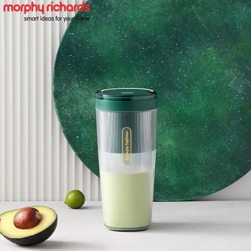 morphy richards携式榨汁杯榨汁机 网红无线充电果汁机 料理机迷你随行杯 MR9800翡冷绿 