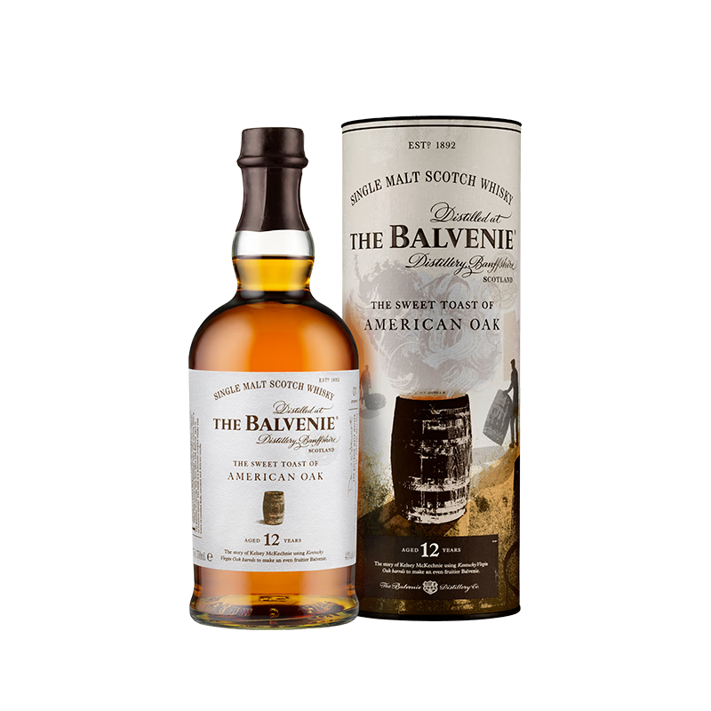 苏格兰百富（The Balvenie）故事系列12年 苏格兰单一麦芽威士忌 洋酒礼盒700ml 【美国甜香】故事系列12年 700ml