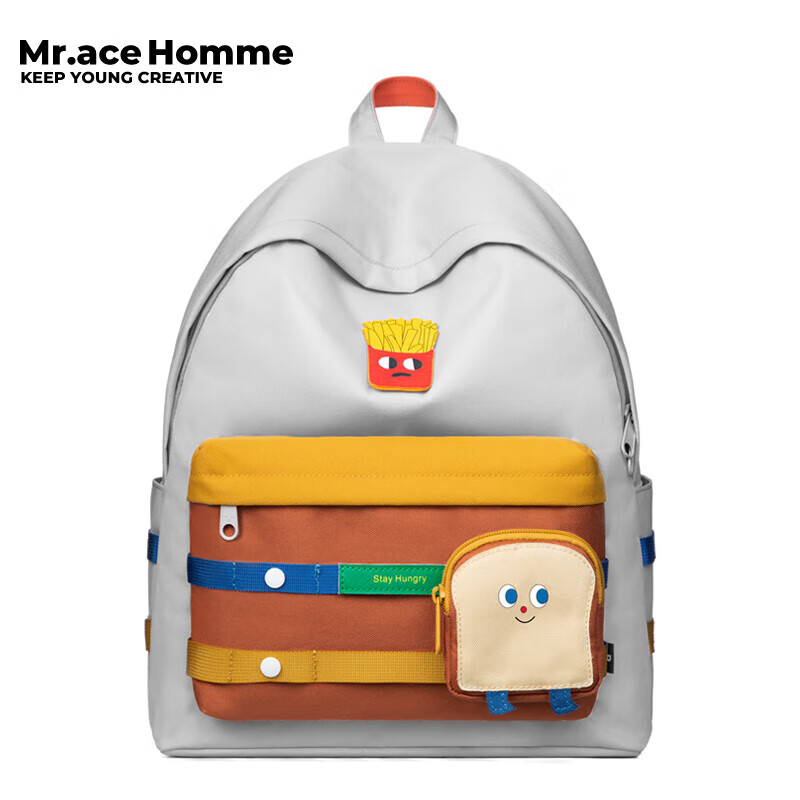 Mr.ace Homme吃货系列 设计感小众双肩包女大学生书包可爱百搭旅行背包男 吃货系列1969