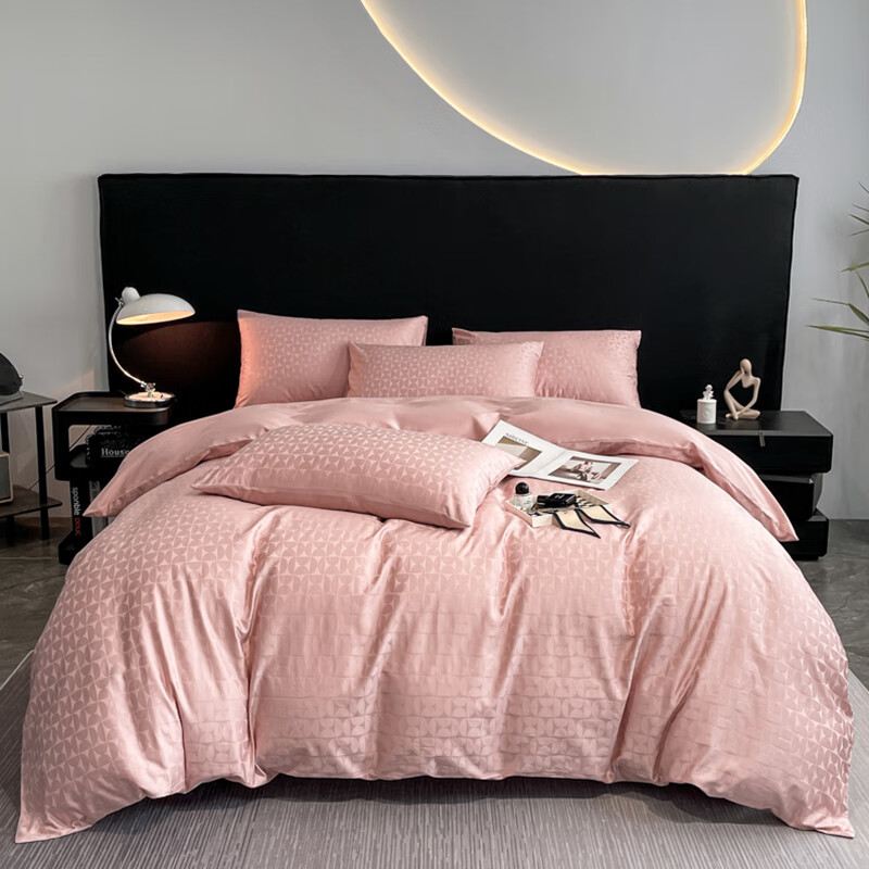 蕊丝坊  100支全棉长绒棉提花床单套件