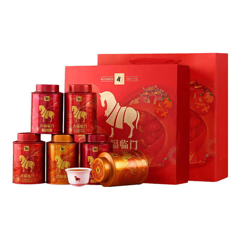 八马茶业 茶叶组合248g 特级安溪铁观音 金骏眉肉桂乌龙茶叶 端午团购福利 