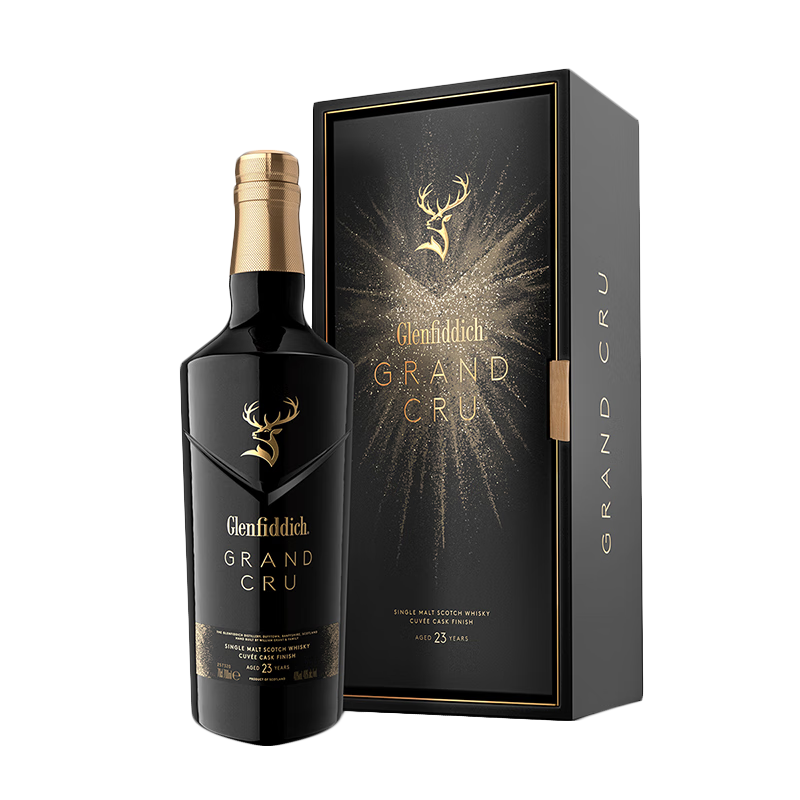 格兰菲迪（GLENFIDDICH）璀璨珍藏系列23年 苏格兰单一麦芽威士忌 洋酒礼盒700ml 【奢雅风味】璀璨珍藏23年 700ml