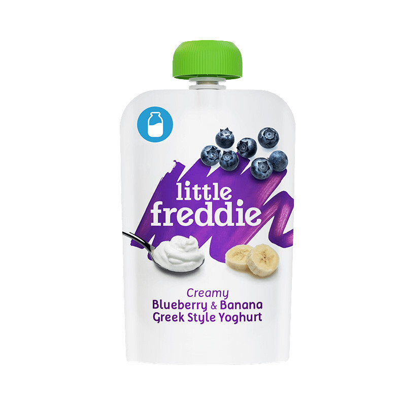 小皮（Little Freddie）蓝莓酸奶果泥100g*1袋 儿童常温酸奶水果泥发酵乳酸奶宝宝酸奶泥 蓝莓酸奶果泥 100g 1袋 【进阶】