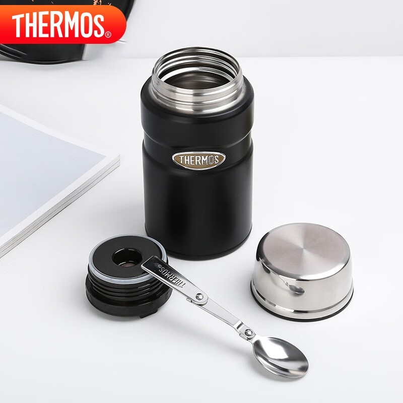 膳魔师（THERMOS）焖烧杯壶罐保温桶饭盒720毫升带泄气阀TCLF-720S WH