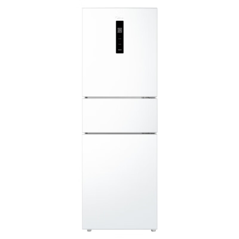 美的（Midea）三门家用小冰箱小型三开门风冷无霜变频一级能效电冰箱发升白色MR-251WTPE【HR】	 