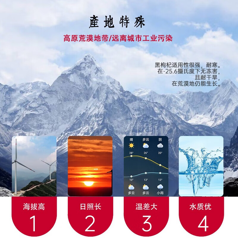 溯珍源优选头茬大颗粒黑枸杞 罐装150g 黑枸杞15g*10盒 