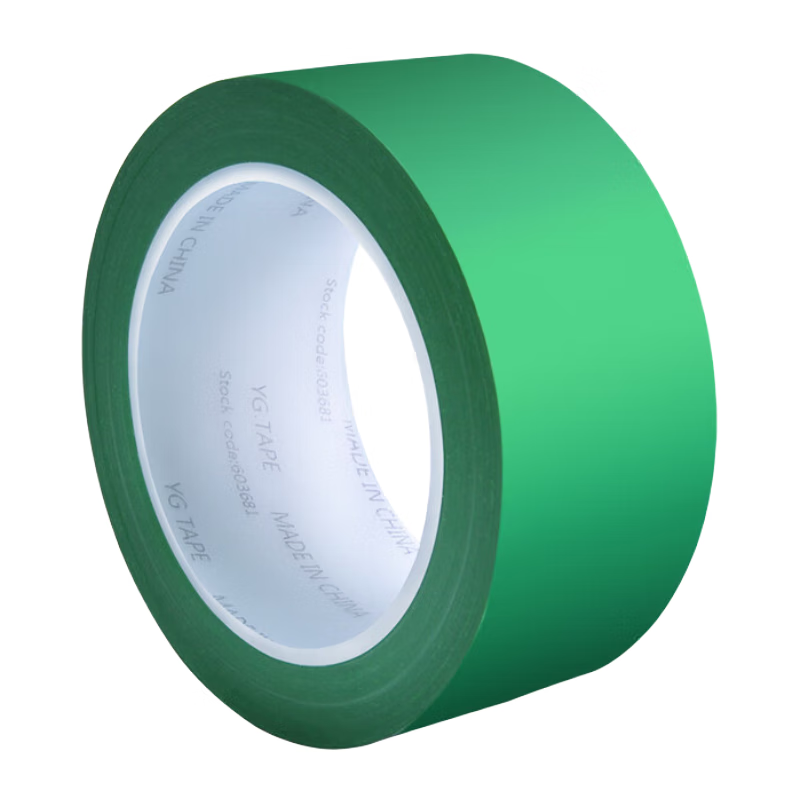 永冠PVC警示胶带米字封窗防风48mm*33米/单卷 定位标志消防安全警戒线隔离带标识防风固定窗户 绿色 绿色加厚  48mm*33m*1卷