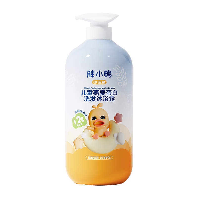 小浣熊 儿童洗发沐浴露二合一 温和保湿 燕麦蛋白洗沐 1.2L大容量 【燕麦蛋白】儿童洗发沐浴露1.2L