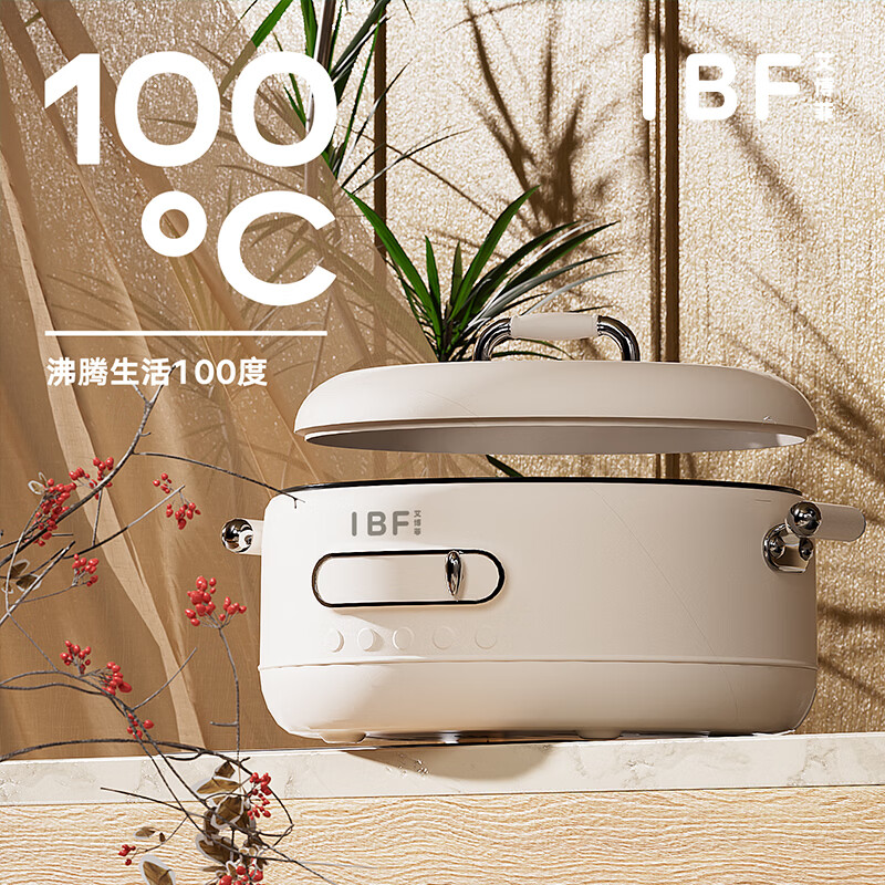 艾博菲  沸腾生活多功能电煮锅6.5LIBFD-081