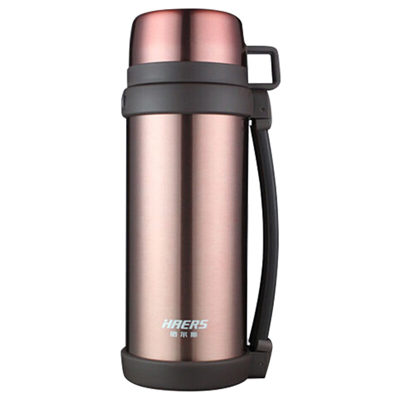 哈尔斯（HAERS）户外保温壶 304不锈钢广口旅行壶 1.5L 玫瑰金 HG-1500AD-8A 玫瑰金 1.5L 