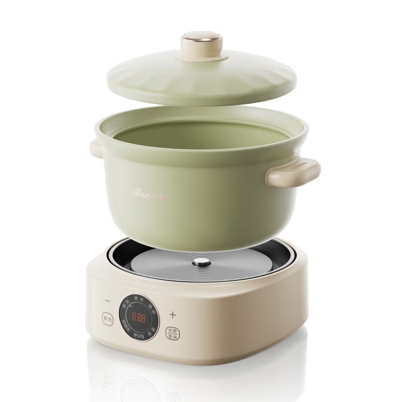 小熊电炖锅 煲汤炖汤锅 焖炖锅 养生煮粥锅 分体式电砂锅3L DSG-D30S1 