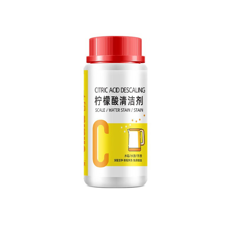 舒芦柠檬酸除垢剂食品级水垢清洁剂茶垢清洁剂 100g/瓶*3瓶 