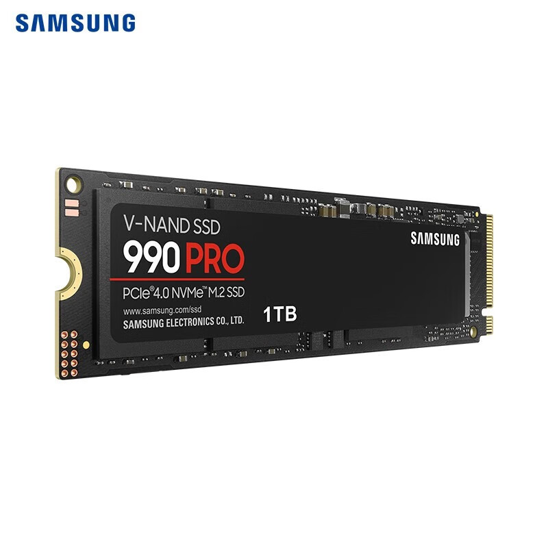 三星SSD固态硬盘 M.2接口 NVMe协议 PCIe4.0笔记本电脑台式机 990 PRO 1TB丨NVMe PCIe 4.0