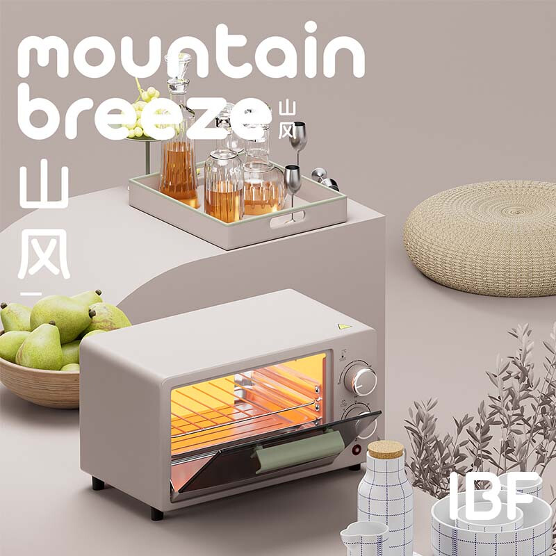 艾博菲  山风侘寂电烤箱12LIBFD-068