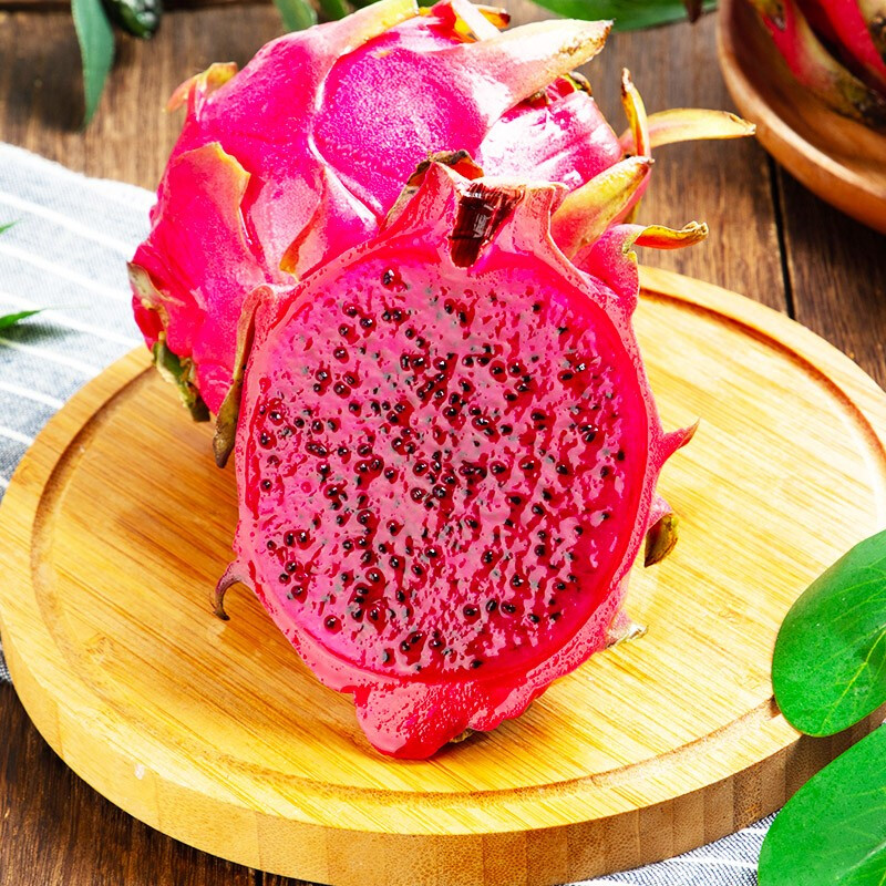 京鲜生 广西树熟红心火龙果4.5斤装单果400g  生鲜水果 源头直发 【超大果400g】4.5斤装