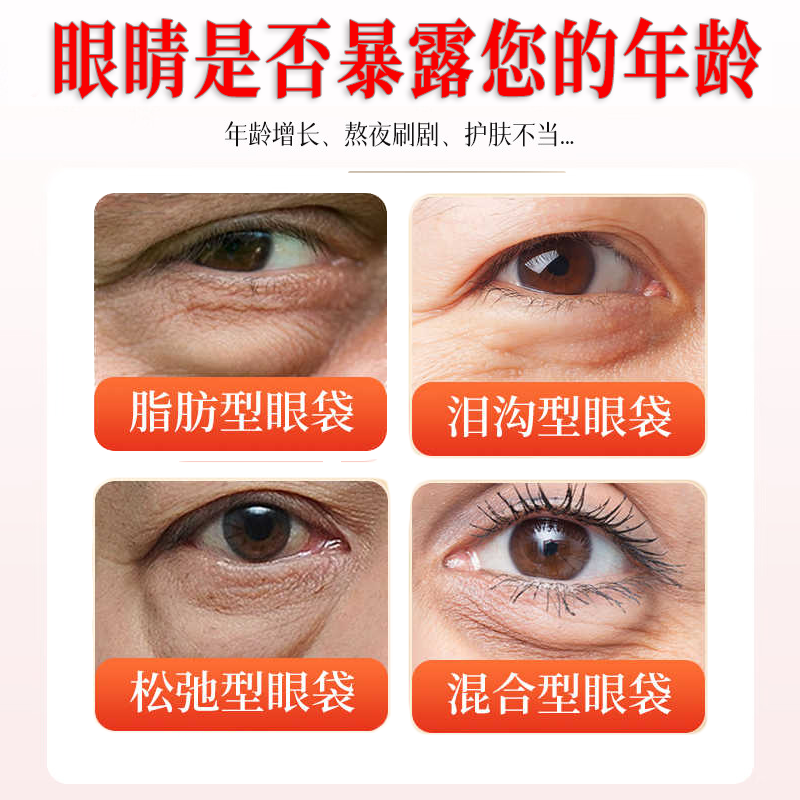 同仁堂眼霜消眼袋黑眼圈大眼袋专用淡化细纹提拉紧致眼周50g 专去大眼袋