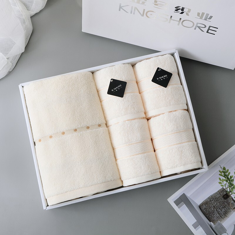 金号  素羽毛巾一浴四毛礼盒装ZL2106-A2