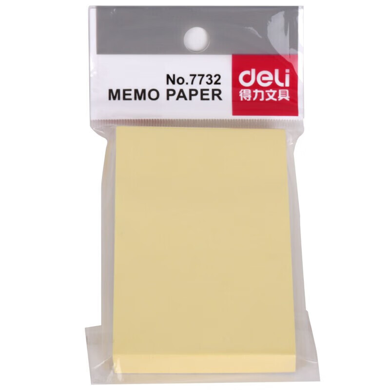 得力（deli）7732 百事贴记事贴便利贴标签纸便签纸强黏性可反复粘撕 (76*51mm)12包装【ZY】 