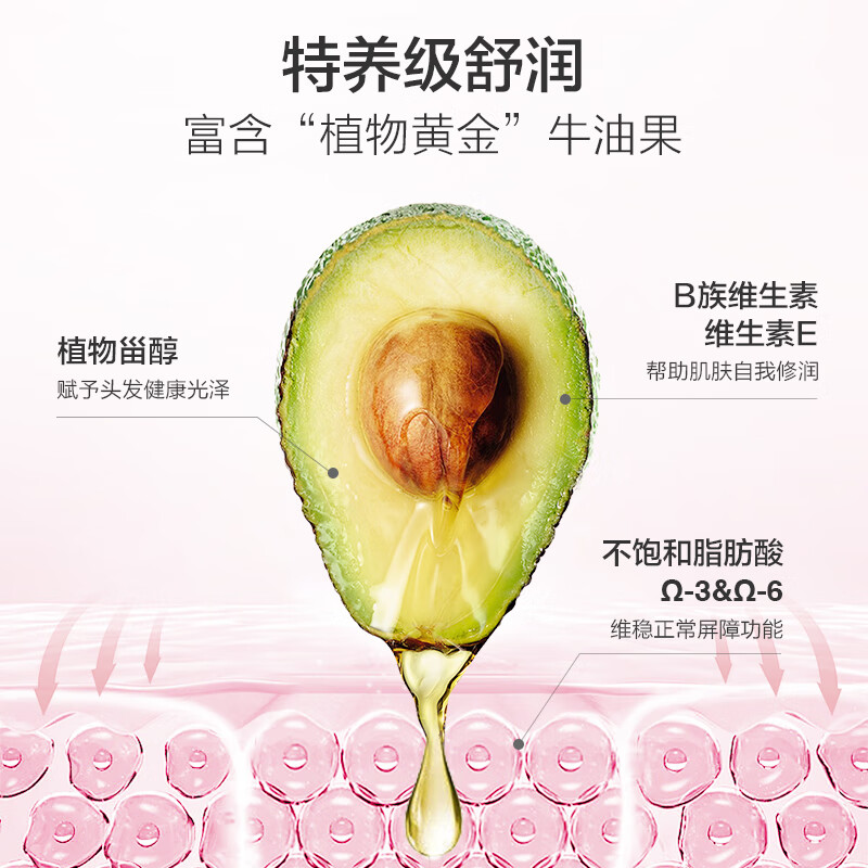 红色小象牛油果保湿洗沐二合一786ml*2(无香精)宝宝儿童洗发水沐浴露液 【爆款囤货】牛油果786*2