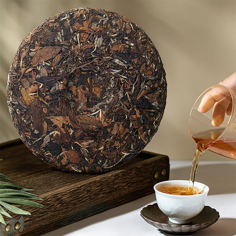 八马茶业 福鼎白茶 福系列3年白牡丹单饼 经典白茶饼 茶叶饼装357g