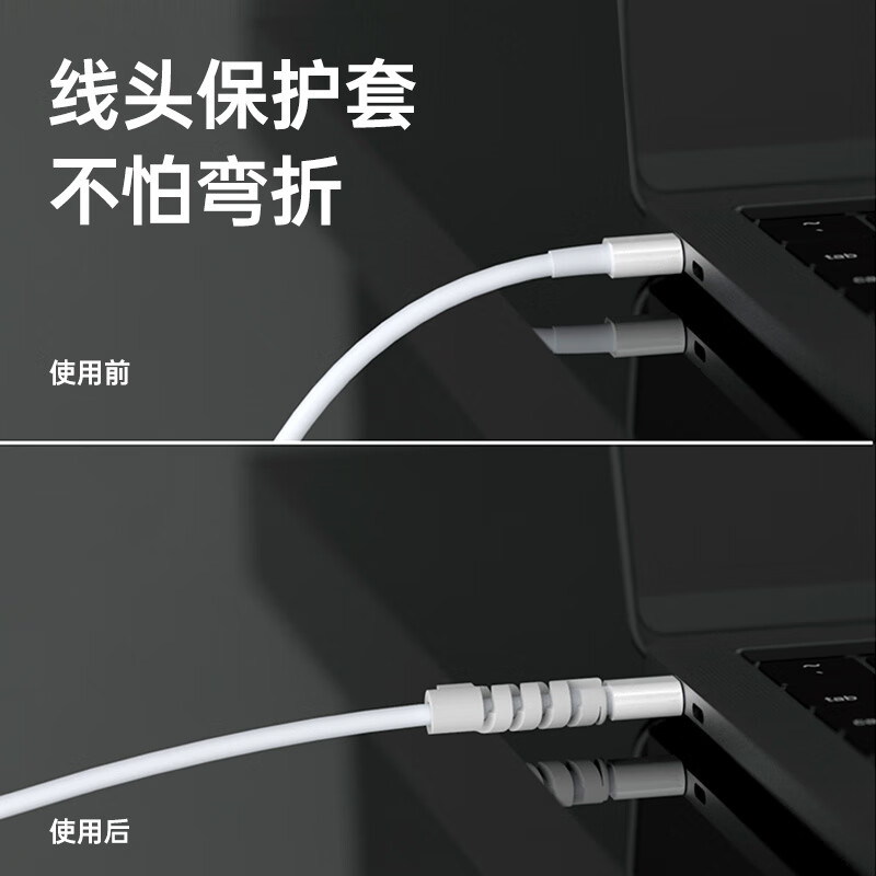 米瑞思（mryc）苹果电脑充电器保护套MacBook Air/Pro笔记本电源保护壳适配器数据线收纳绕线器【29W/30W】粉色