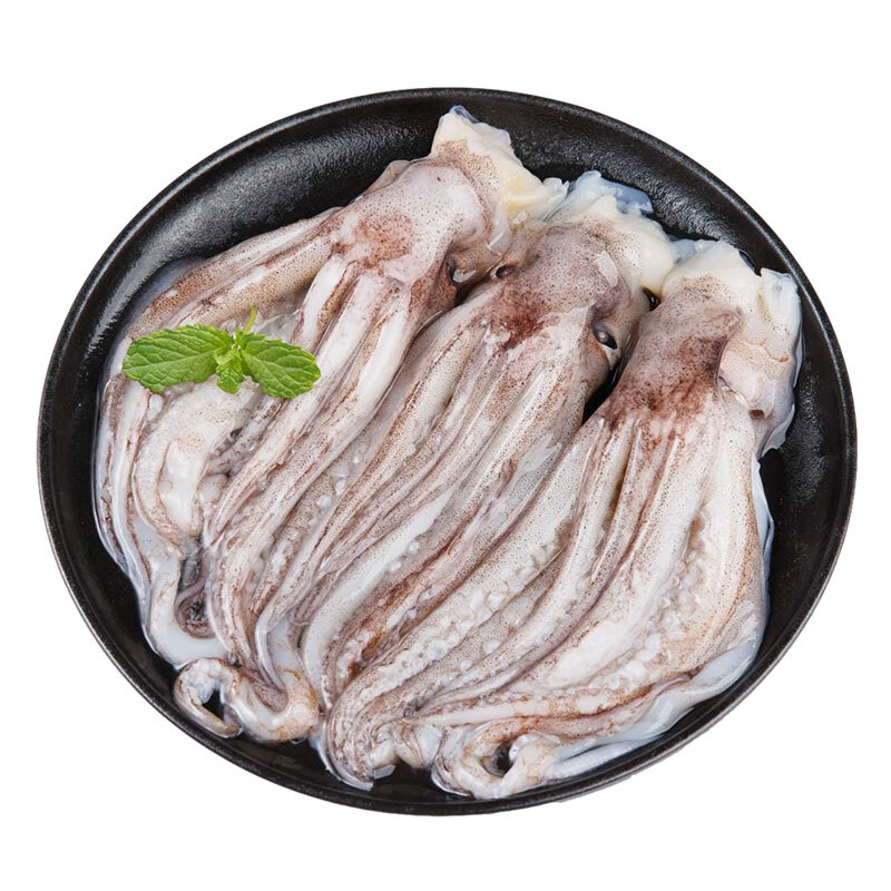 美加佳 鱿鱼头 净重1斤 鱿鱼须 鱿鱼爪 烧烤食材 铁板鱿鱼 海鲜水产 鱿鱼头500g